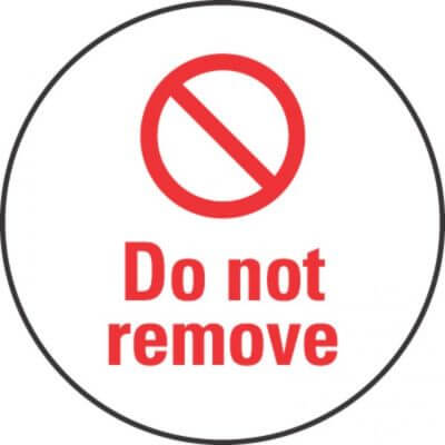 Do Not Remove